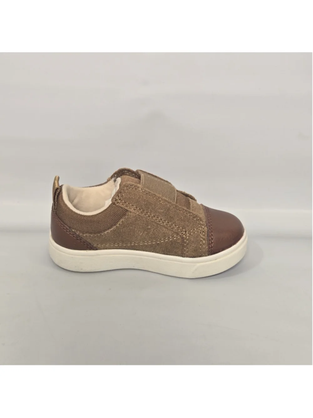 UGG Rennon Low Sneakers Toddler 6 Brown Suede Hook Loop Casual Shoes Kids